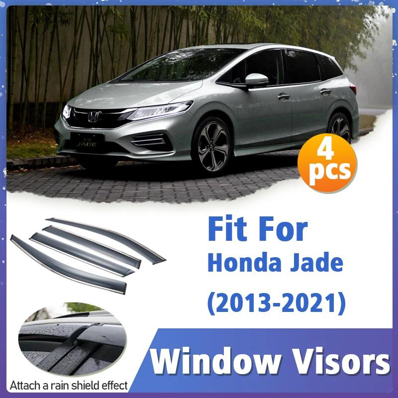 Honda Jade 2013-2021     Ʈ Ŀ Ʈ Awnings  ȣ Sun Rain Deflector Auto Accessories 4pcs